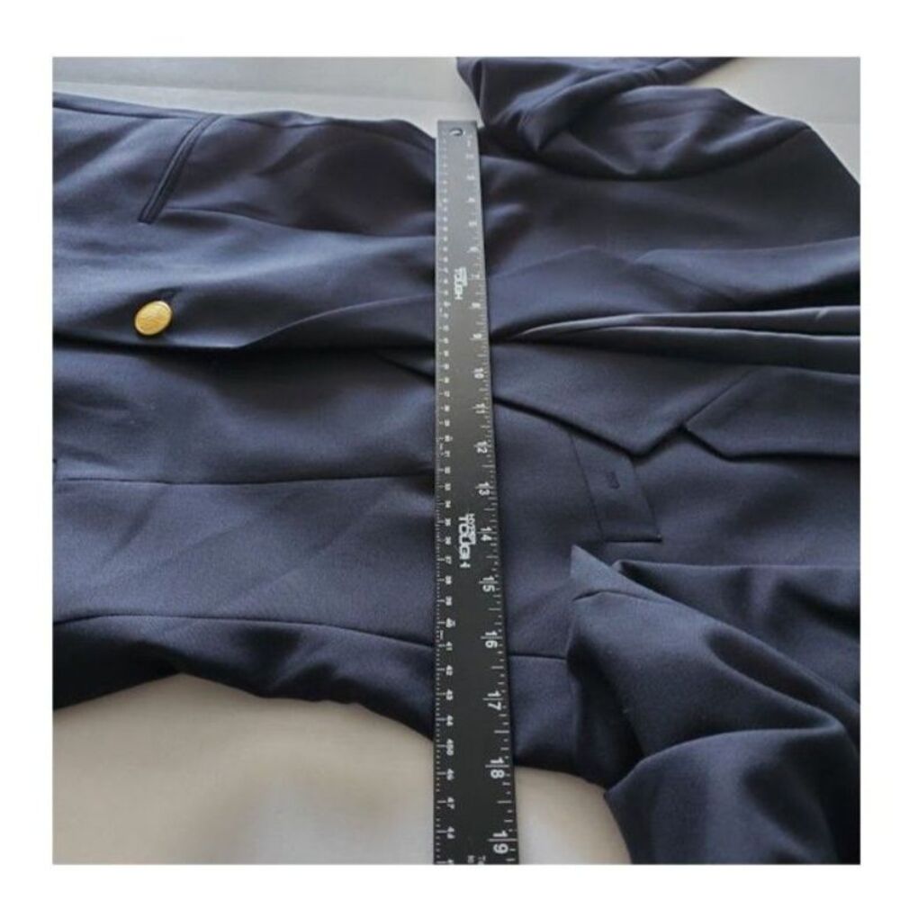 NWT Continental Airlines Uniform Blazer Flight Attendant Navy Blue Sz 4R VNTG - Picture 9 of 11